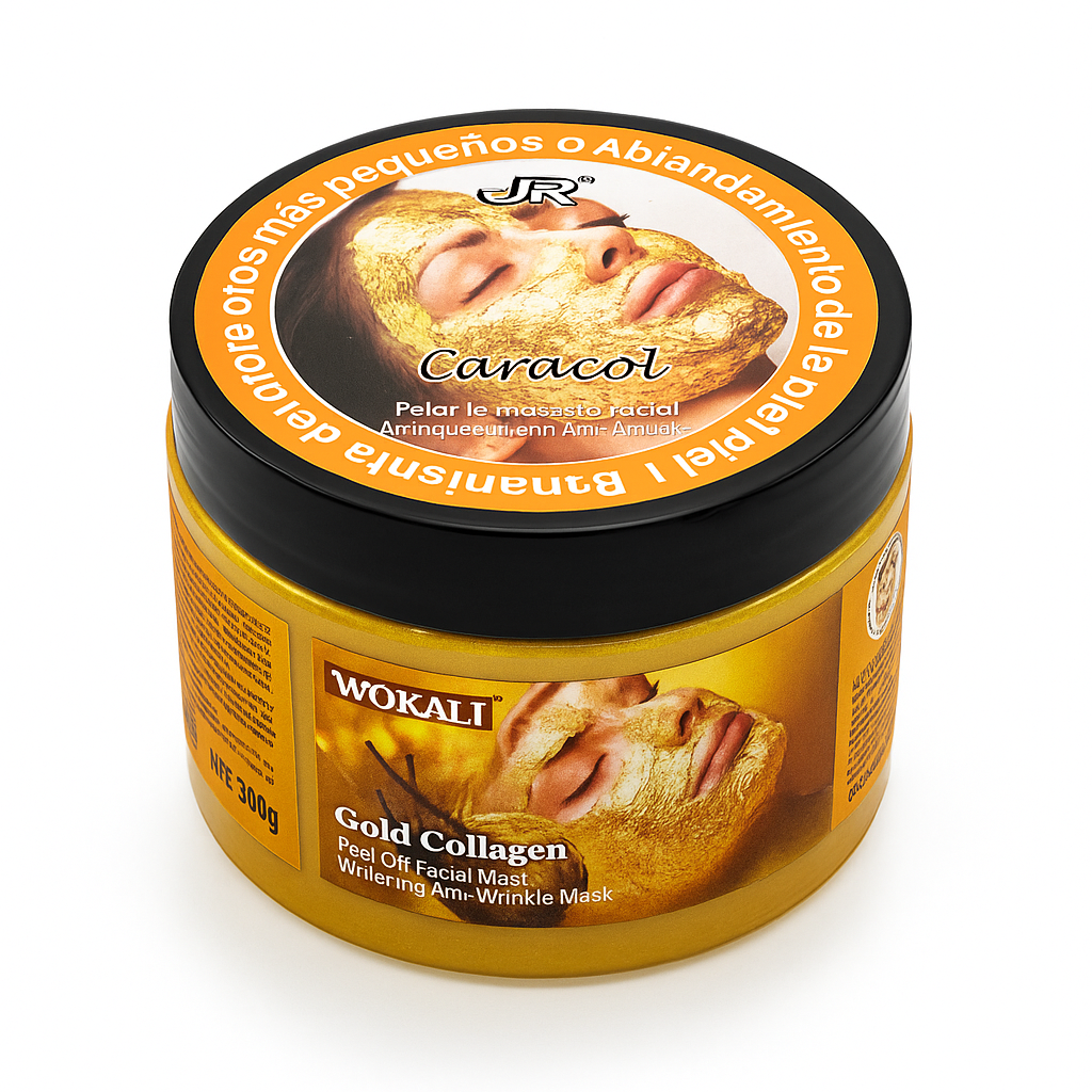 ✨ Mascarilla Facial Max Belle Caracol + Colágeno Dorado (300g)