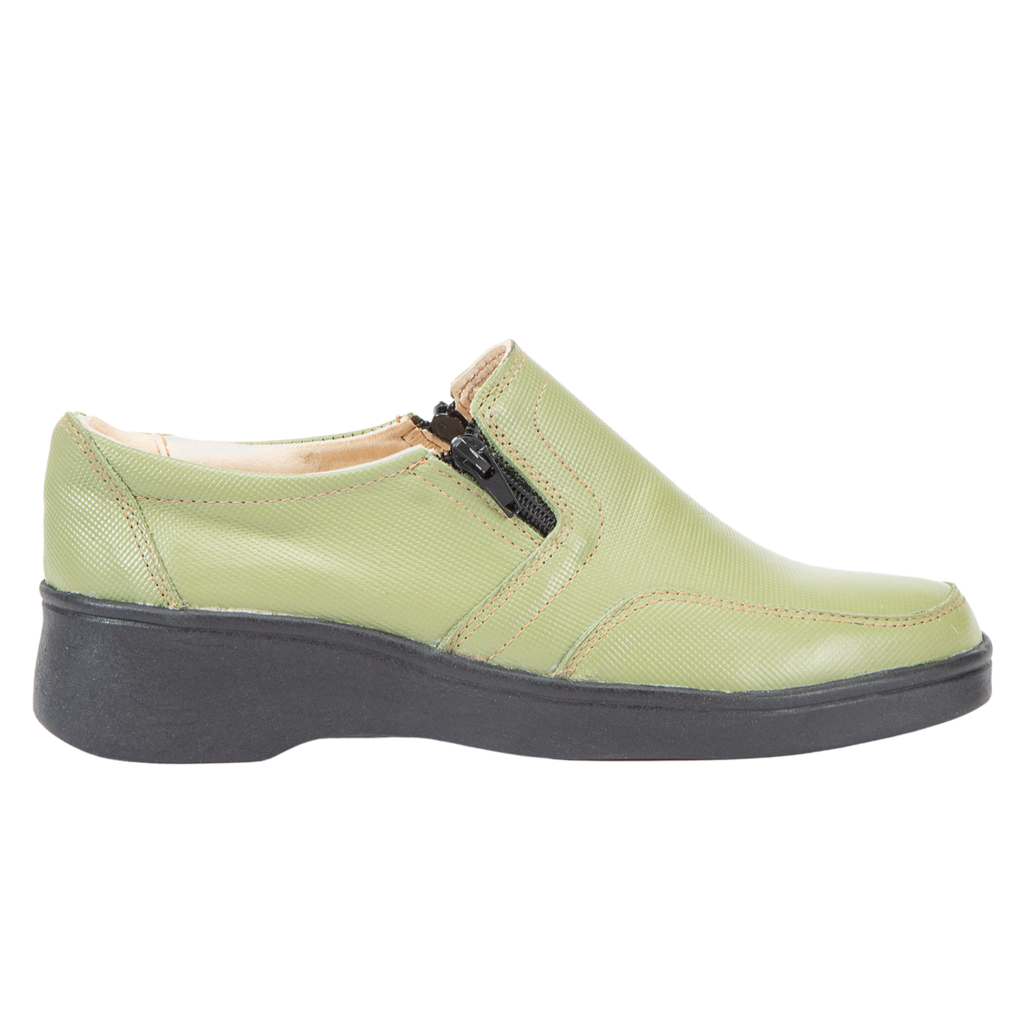 Zapato Mujer Confort Full Cuero Cierre