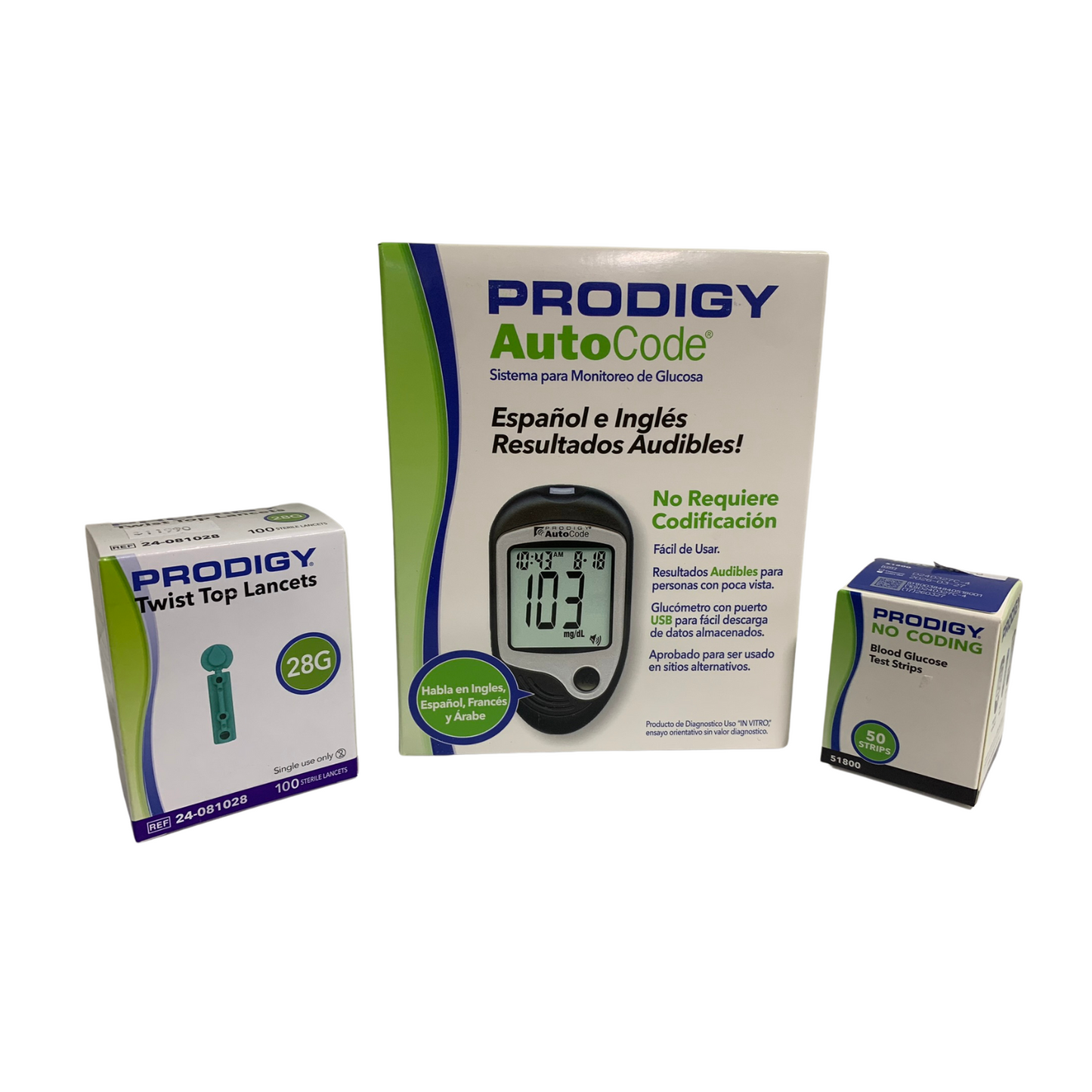 Glucómetro Medidor de Glucosa Prodigy AutoCode