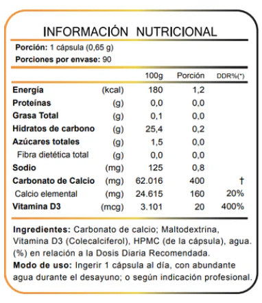 Vitamina D3 800 UI 90 Capsulas FNL