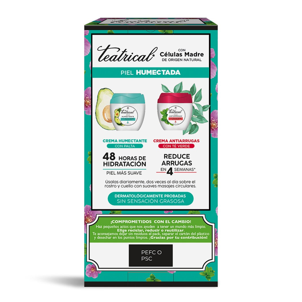 Teatrical Pack Crema Humectante 100Gr + Crema Antiarrugas 100Gr