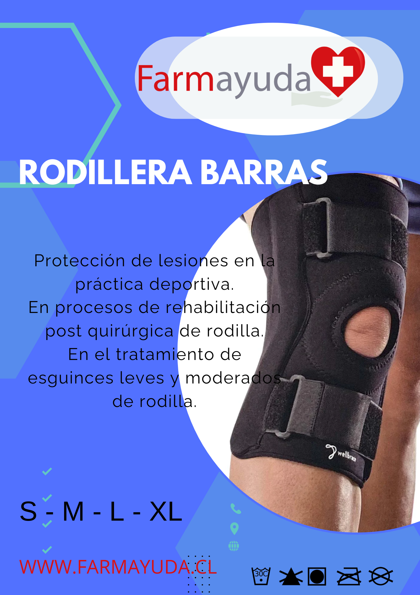 Rodillera Barra Neopreno