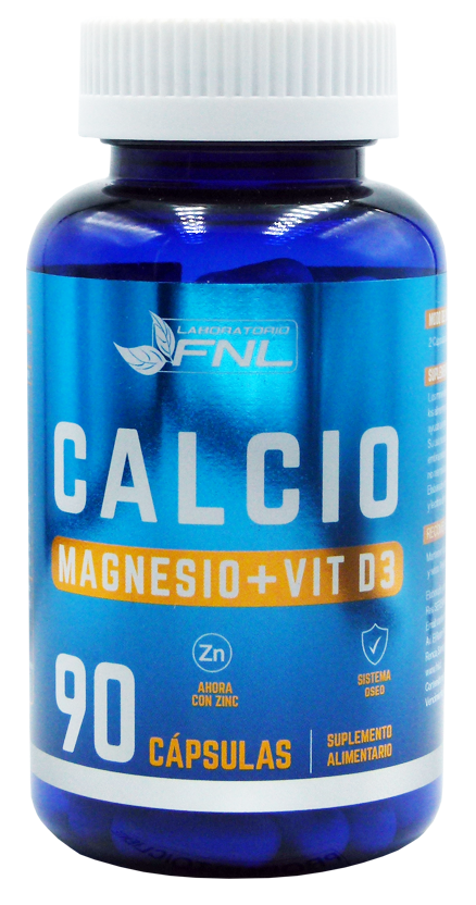 Calcio + Magnesio + Vitamina D3 90 Cápsulas – FarmAyuda