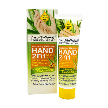 🌿 Crema de Manos 2 en 1 Aloe Vera y Colágeno (130ml)
