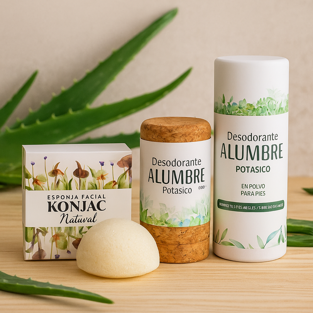 🌱 Pack Konjac + Alumbre Natural HBM - Frescura y Cuidado Diario