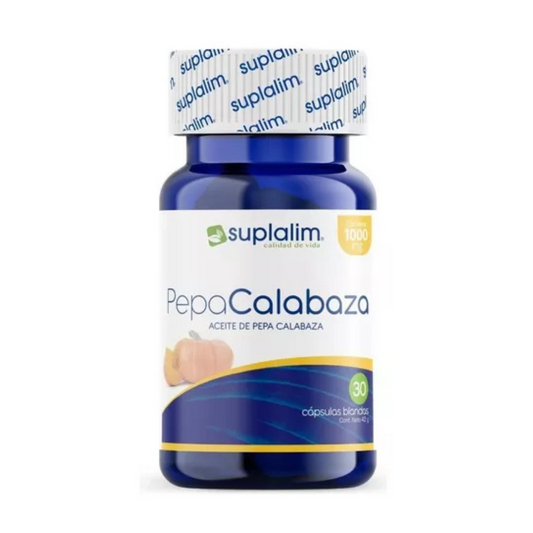 Pepa De Calabaza en cápsulas de 1000 Mg 30 Cápsulas Blandas