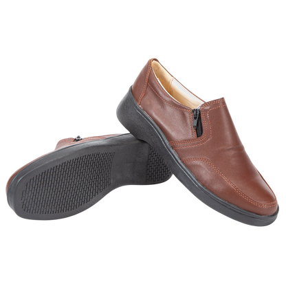 Zapato Mujer Confort Full Cuero Cierre