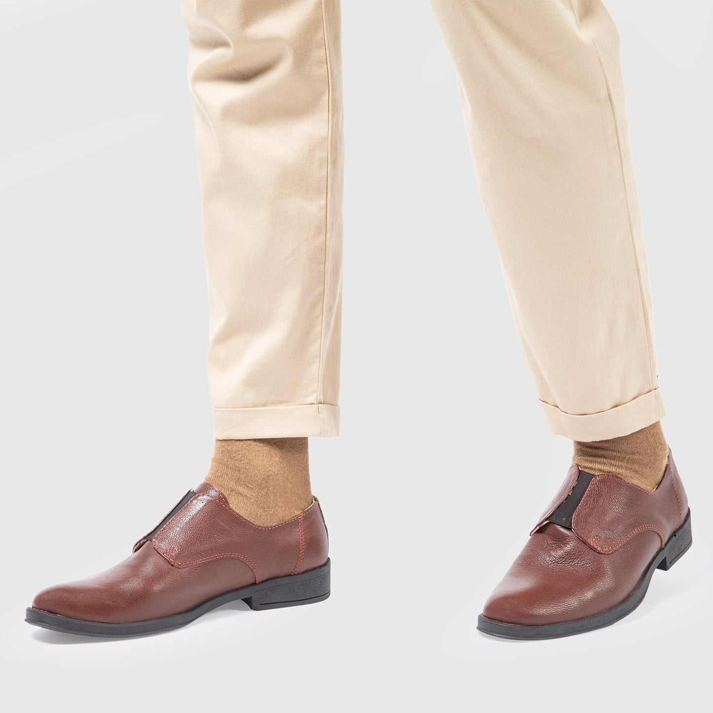Zapato Hombre Confort Full Cuero Elástico