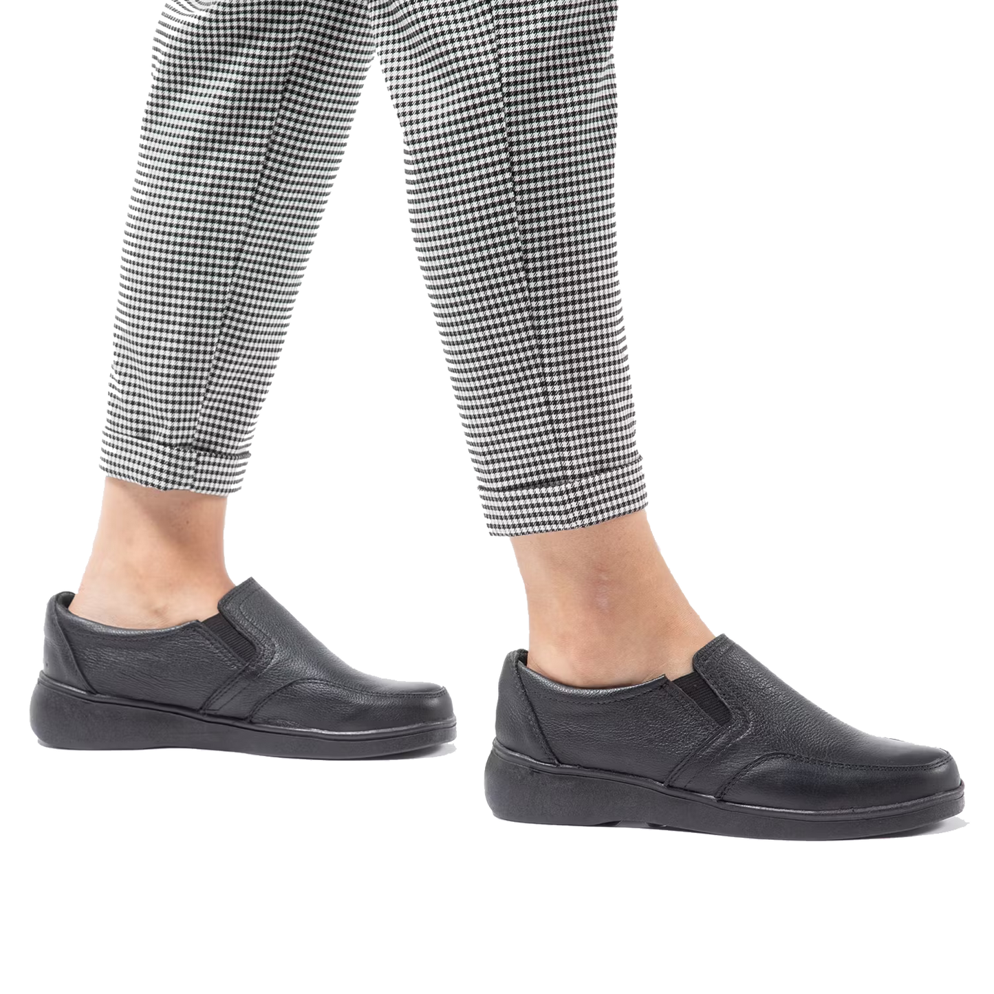 Zapato Mujer Confort Full Cuero Elástico