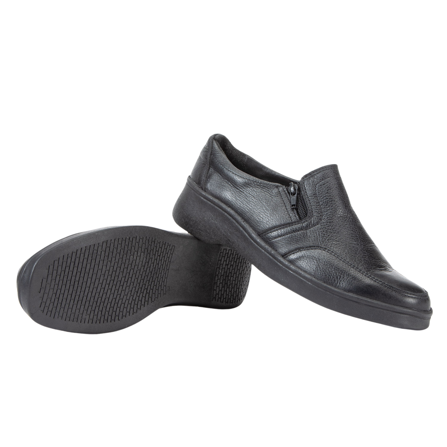 Zapato Mujer Confort Full Cuero Cierre