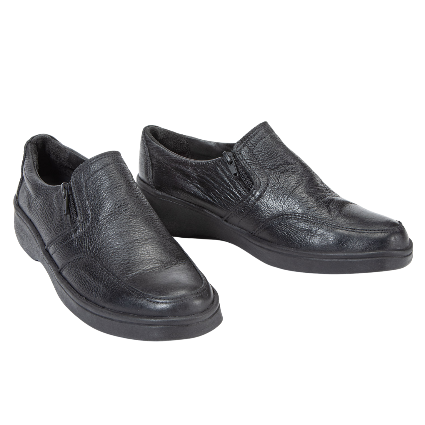 Zapato Mujer Confort Full Cuero Cierre