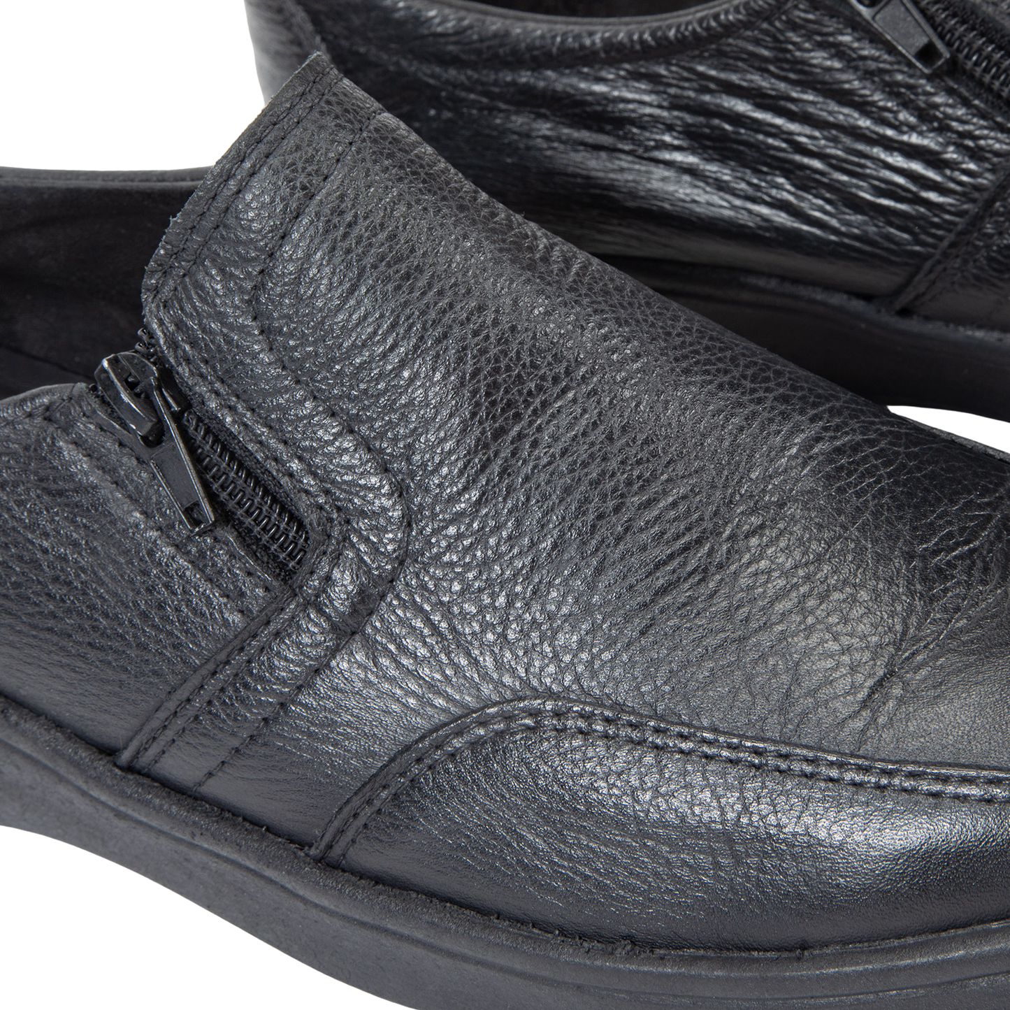 Zapato Mujer Confort Full Cuero Cierre
