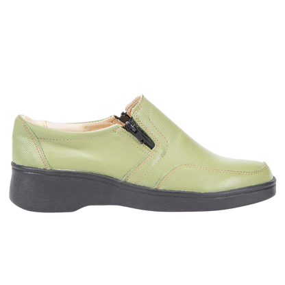 Zapato Mujer Confort Full Cuero Cierre