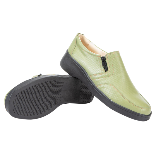 Zapato Mujer Confort Full Cuero Cierre