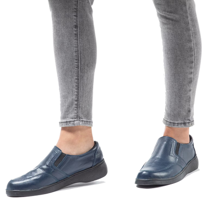 Zapato Mujer Confort Full Cuero Elástico