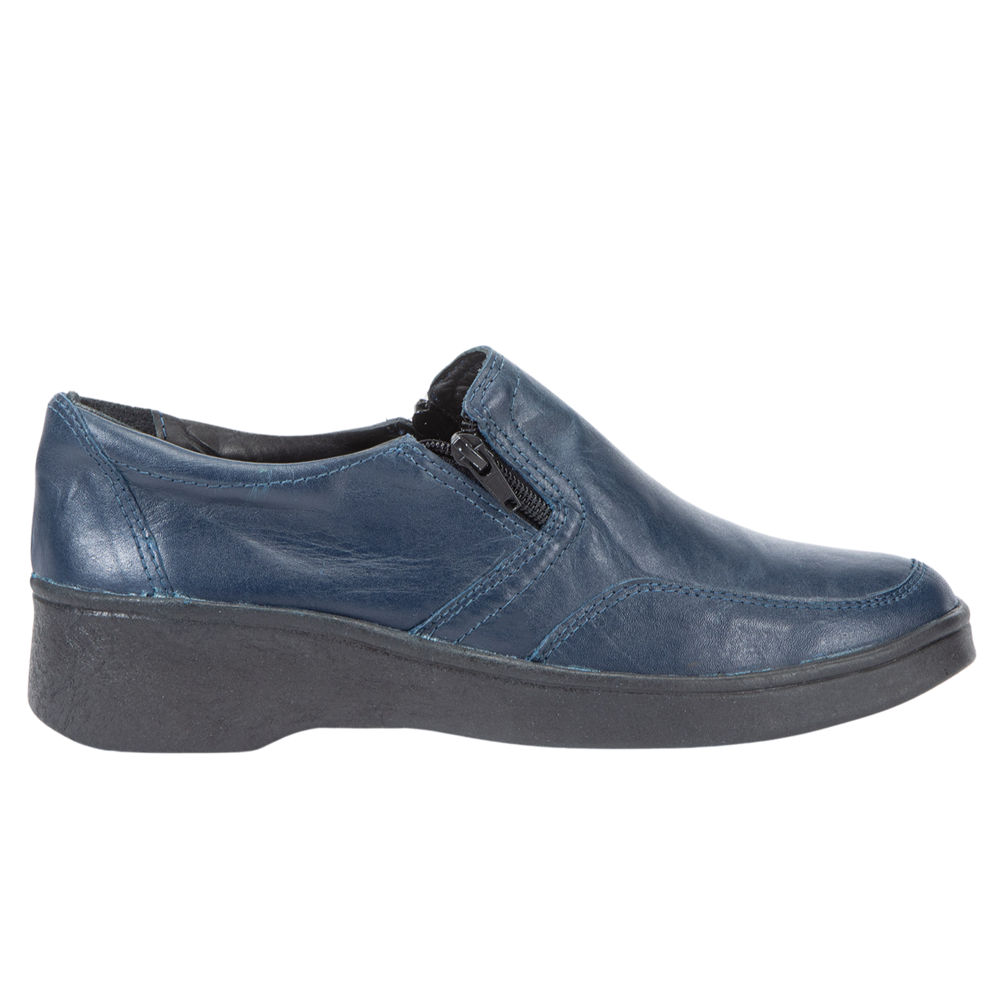 Zapato Mujer Confort Full Cuero Cierre