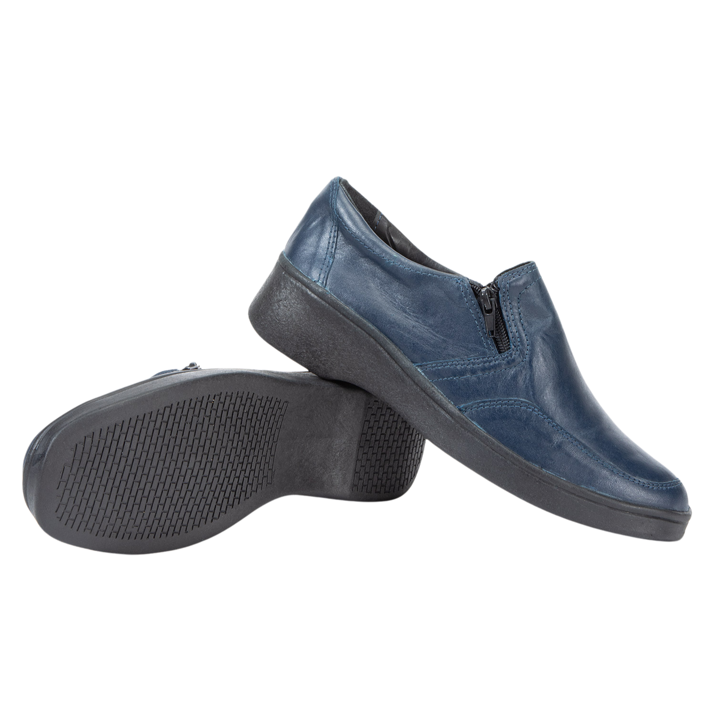 Zapato Mujer Confort Full Cuero Cierre