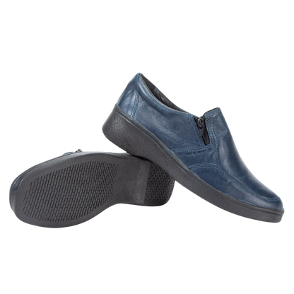 Zapato Mujer Confort Full Cuero Cierre