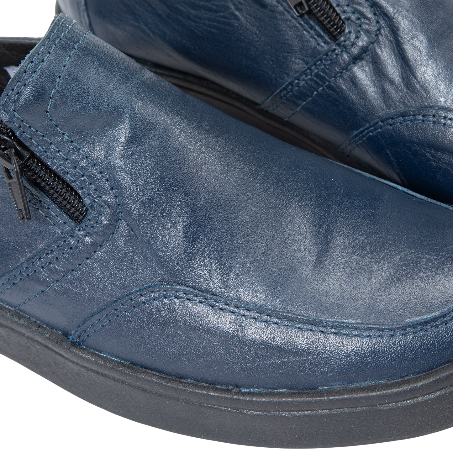 Zapato Mujer Confort Full Cuero Cierre