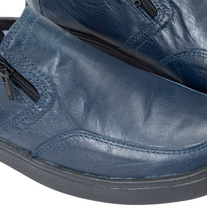 Zapato Mujer Confort Full Cuero Cierre