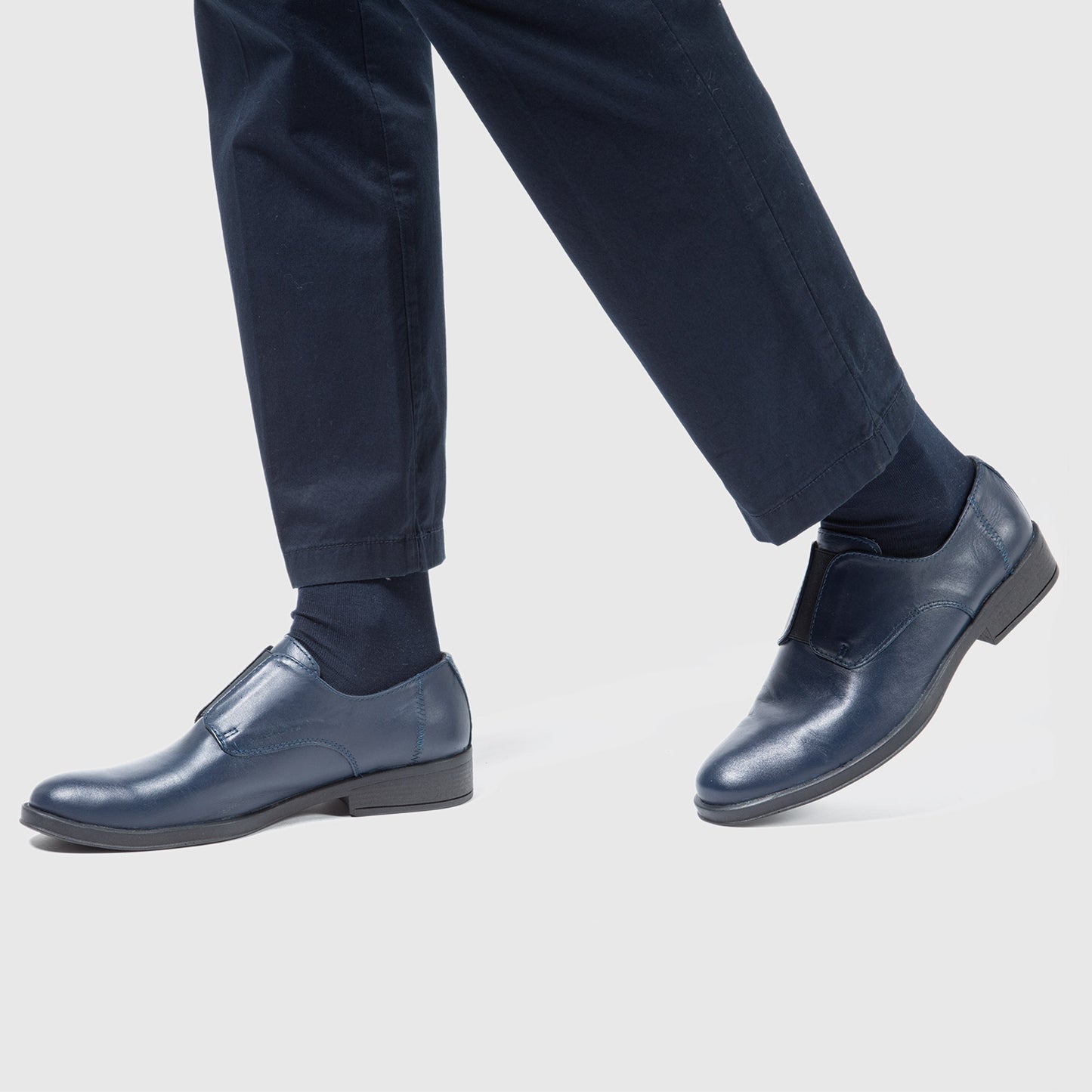 Zapato Hombre Confort Full Cuero Elástico