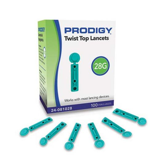 Lancetas Prodigy 28G – Suavidad y Precisión para tu Control de Glucosa