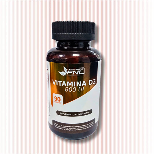 Vitamina D3 800 UI  90 Capsulas  FNL